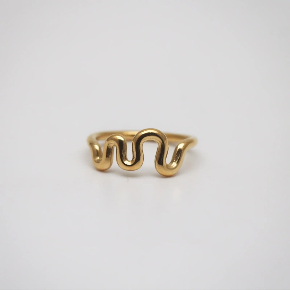 Meideya Squiggle Wave Ring